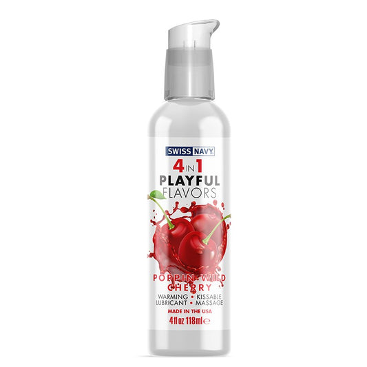 4 en 1 Gel Cálido Comestible Cereza 118 ml
